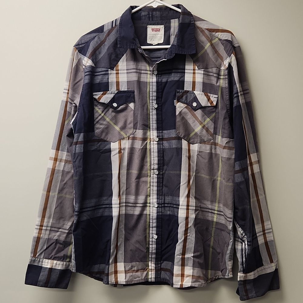 Levi's Western Plaid Shirt L